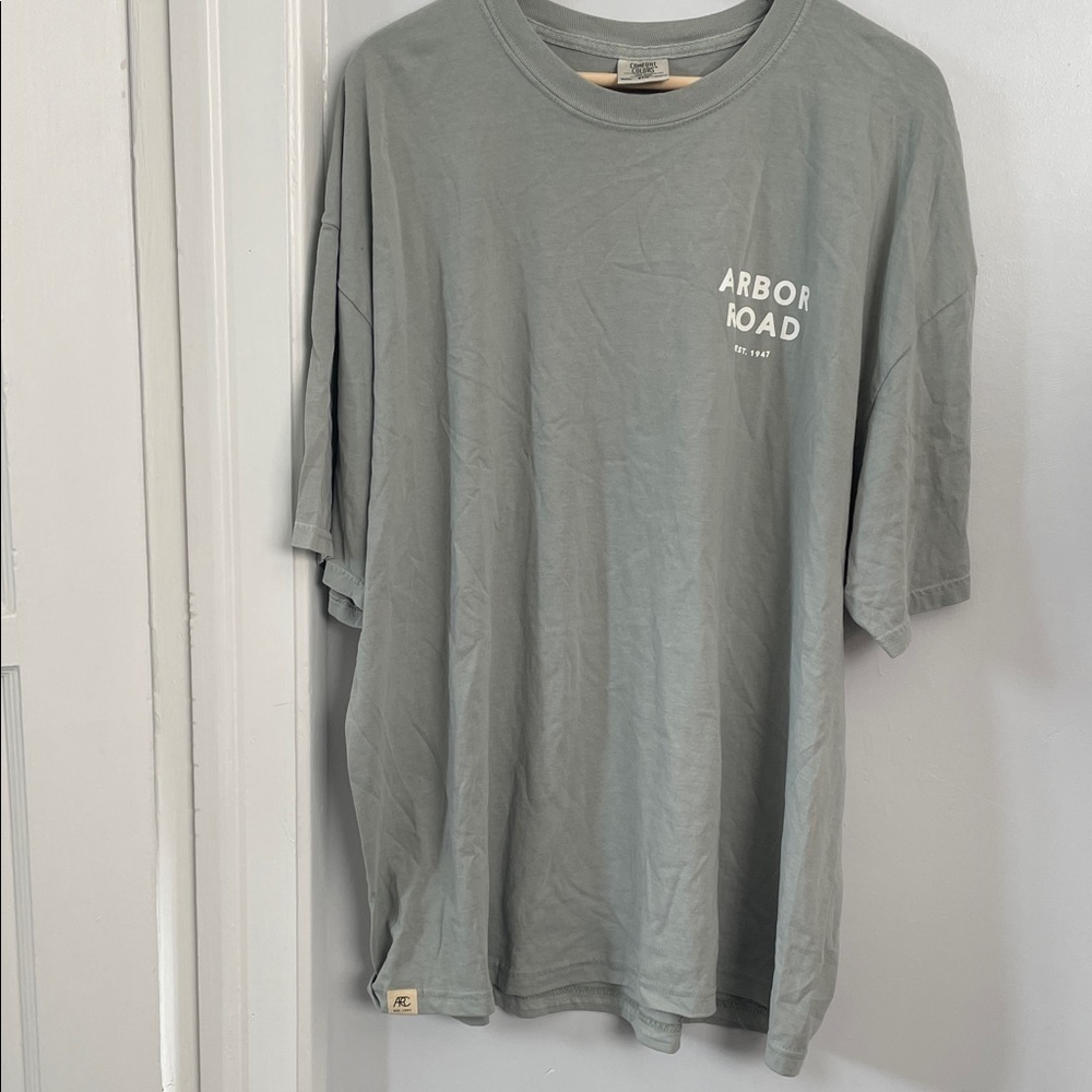 Arbor road Long Beach Light greenish Gray Short Sleeve Tee Men’s 3 XL